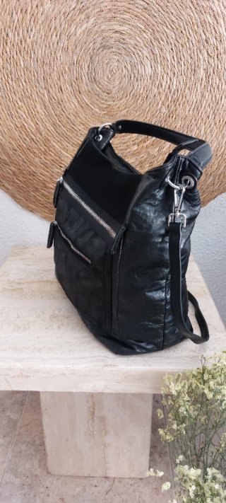 Bolso Piel Negro Dayaday