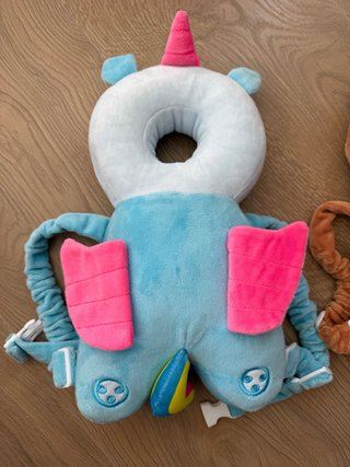Mochila anti golpes unicornio bebé