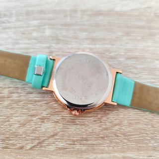 Reloj Oso Turquesa y Dorado