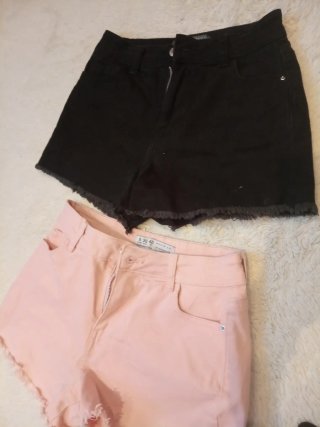 Lote 4 shorts vaqueros