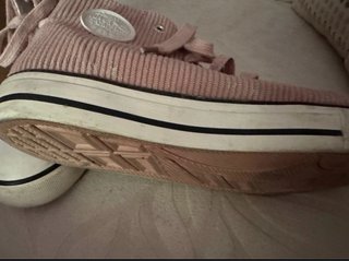 Bambas altas rosas y blancas
