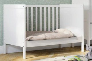 Cuna Blanca Sundvik + Colchón Ecus Kids hipoalergé