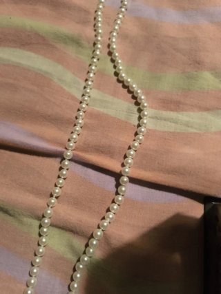 Collana perle finte