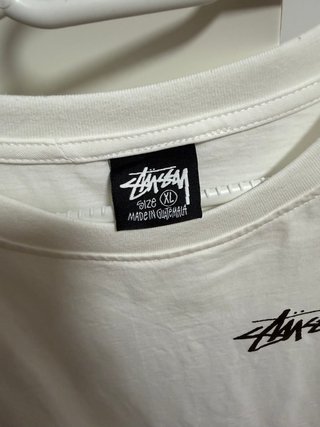 Camiseta Stussy Nike Blanca