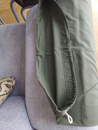Bolsa saco lona verde caqui 76x55