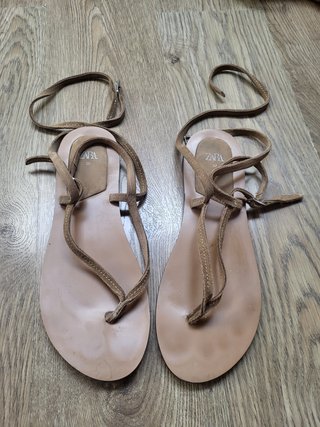 Sandalias planas Zara Talla 37