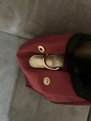 Borsa Le Pandorine Rossa con Dettagli Oro