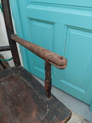 Silla Trona Bebé Madera Antigua