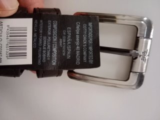 Cinturón de piel para hombre