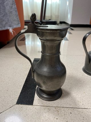 Jarras de peltre suizas (4 unidades)