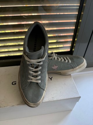 Converse All Star 100% Piel Gris T.41.5 (19)