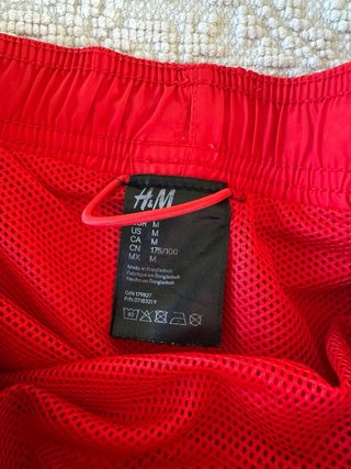 H&M costume da bagno Boxer Uomo Rosso