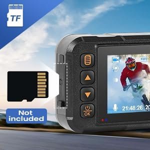 Dash Cam Moto 3 Pulgadas Doble Cámara