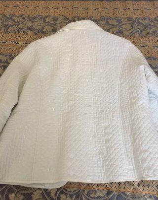 Giacca donna bianca mezzo peso usata poche volte L
