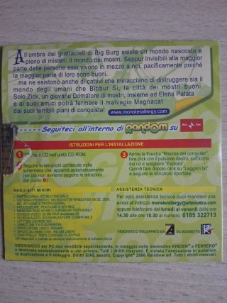 Lotto CD Monster Allergy (videogioco) e Rondo