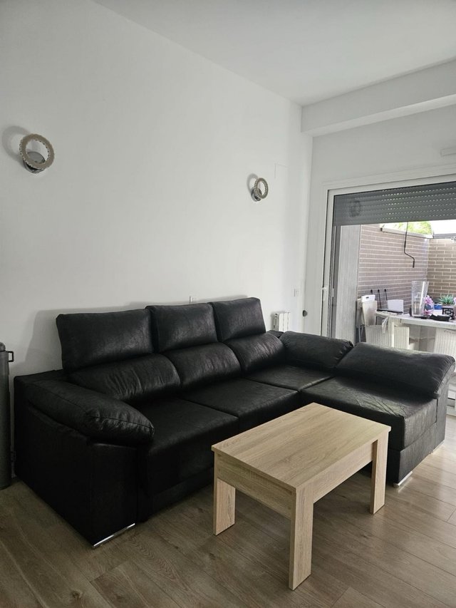 Sofá sofá de tela antimanchas chaise lounge
