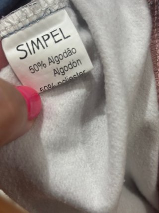 Sudadera Simpel azul y rosa