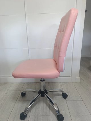 Silla escritorio oficina giratoria rosa chicle