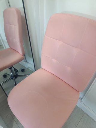 Silla escritorio oficina giratoria rosa chicle