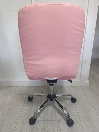 Silla escritorio oficina giratoria rosa chicle