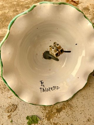 2 Lámparas Techo Cerámica Estilo Talavera