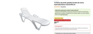 6 Tumbonas Apilables Jardín- 60€ todas.