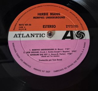 Herbie Mann - Memphis Underground LP (1969)