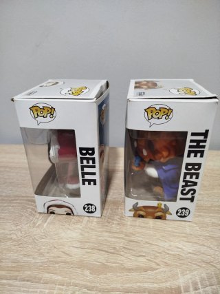 Funko Pop Disney Bella y Bestia 238 y 239