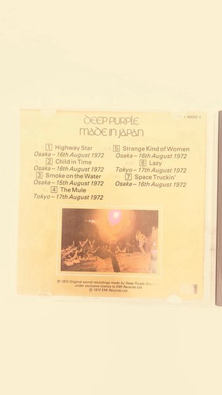 CD de Deep Purple “Made in Japan”.