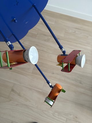 Lámpara infantil nubes y aviones