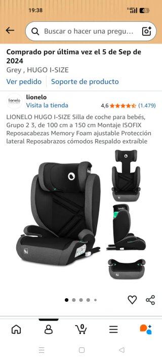 Silla de coche grupo 2/3