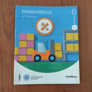Matemáticas 6 Primaria Santillana - Trimestre 3