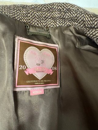 Saco Holly Pretty Tweed Talla M Nuevo
