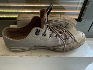 Converse All Star 100% Piel Gris T.41 (19)