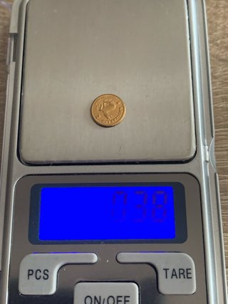 Mini moneda de oro Krugerrand Africana