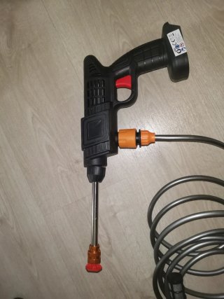 Pistola lavado coches a bateria