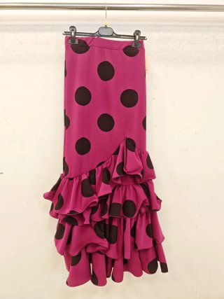 Falda Flamenco Volantes Lunares Talla Única