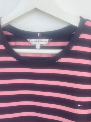 Vestido Tommy Hilfiger Rayas Marino Rosa Talla S