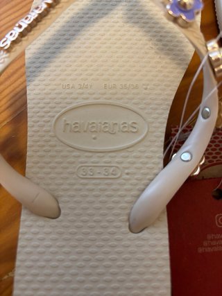 Chancletas Havaianas Niña Talla 35 Flores
