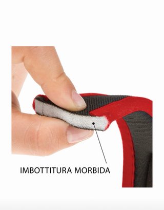 Guinzaglio Ferplast Ergonomico Rosso Nero