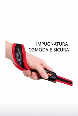 Guinzaglio Ferplast Ergonomico Rosso Nero