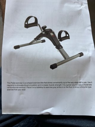 Mini bicicleta estática pedales nueva, sin estrena