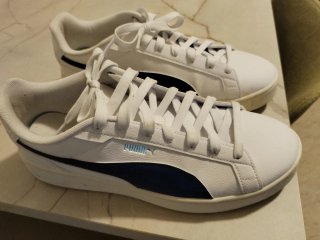 Scarpe Puma Uomo Tg 45 Bianche Blu