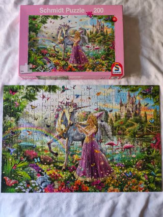 Puzzle Schmidt 200 piezas Unicornio Princesa