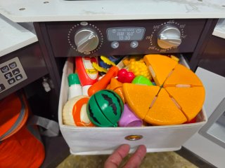 Cocina de juguete con accesorios