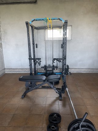Rack musculación doble polea + dominadas | GYM