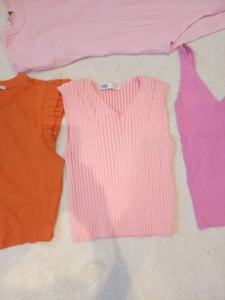 Lote 4 Camisetas Zara y Mango