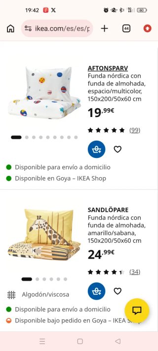 2 Fundas Nórdicas Dinosaurios IKEA