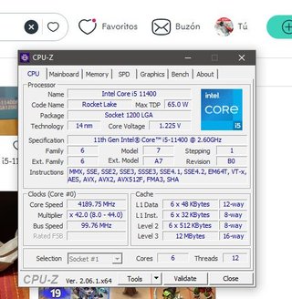 PC Asus S500MC i5 11400 16Gb RAM