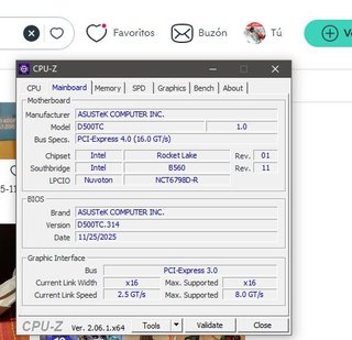 PC Asus S500MC i5 11400 16Gb RAM